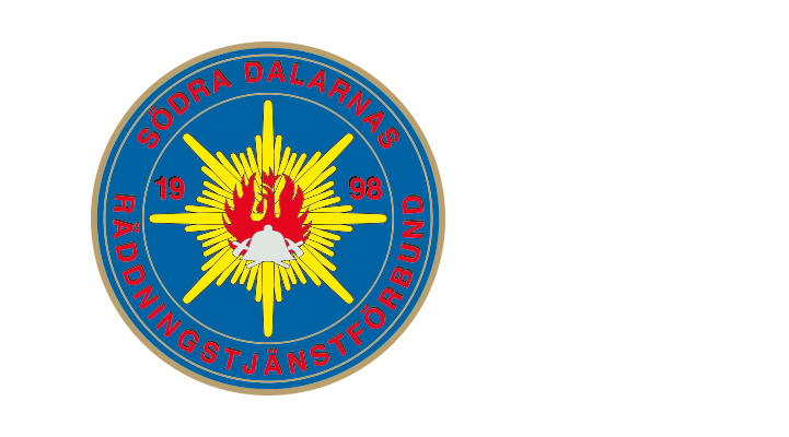 Södra Dalarna Räddningstjänstförbunds logotyp på vit bakgrund